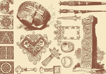 Celtic Art Crafts - бесплатный vector #381777